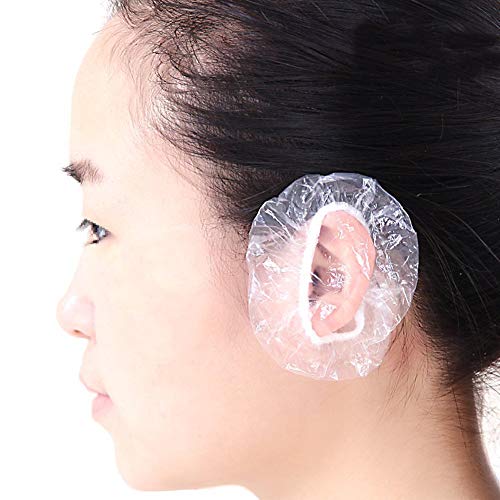 100 pcs păr de unică folosință pentru urechi de păr Acoperă capace de duș pentru urechi clare