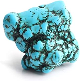 Laaalid XN216 1 buc Albastru Howlite Tumbled colorate piatra piatra lustruit vindecare geme minerale Specimen cadou Decor naturale