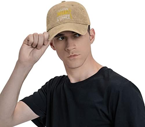 Îl iubesc pe Iisus, dar am o pălărie de soare unisex-adult-adult pălărie de camionist respirabil, capac de baseball reglabil
