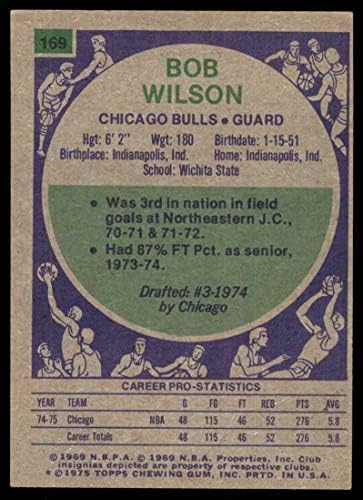 1975 Topps # 169 Bob Wilson Chicago Bulls VG/Ex Bulls West Virginia State