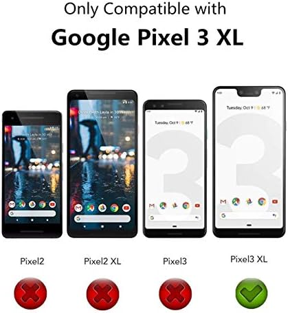 iCoverCase compatibil cu carcasa portofelului Google Pixel 3 XL cu suport pentru Card de Credit, Suport Magnetic Premium din