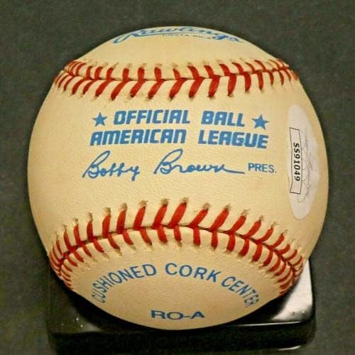 Nolan Ryan Hof a semnat oficial AL Baseball cu JSA COA - baseball -uri autografate