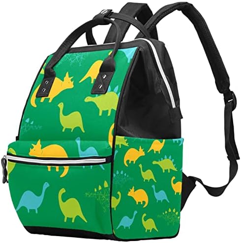 Rucsac cu sac de scutece VBFOFBV, rucsac cu scutec mare, rucsac de călătorie, rucsac laptop pentru femei, animal de desene animate dinozaur