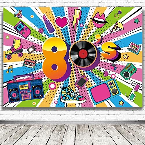 Îmi place 80 's Party fundal, 80' s retro hip Hop tema petrecere Wall Banner decorare petrecere Banner Photo Booth fundal fundal