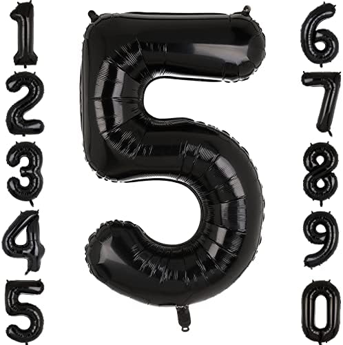Numere uriașe în plus de 40 inci balon mylar folie mare jumbo mare număr 5 mari baloane de heliu pentru petreceri de naștere