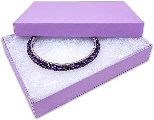 10 pachete de bumbac umplut cu hârtie mat din carton purpuriu. Pentru colier mare, set de bijuterii, brățări, breton, ceas