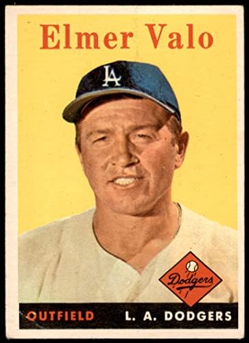 1958 Topps # 323 Elmer Valo Los Angeles Dodgers VG Dodgers