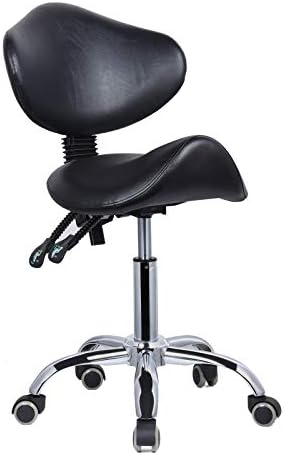 Scaun rulant cu șa hidraulică cu suport pentru spătar Înălțime Scaun dentar reglabil pentru tatuaj pentru salon de frumusețe