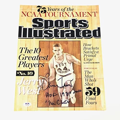 Jerry West a semnat 11x14 Foto PSA/ADN Los Angeles Lakers Autographed - Fotografii autografate NBA