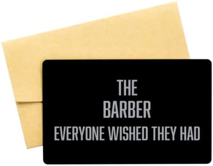 Card de aluminiu Barber Barber Inspirational, Barberul pe care toți își doresc să -l aibă, Cele mai bune cadouri de Crăciun