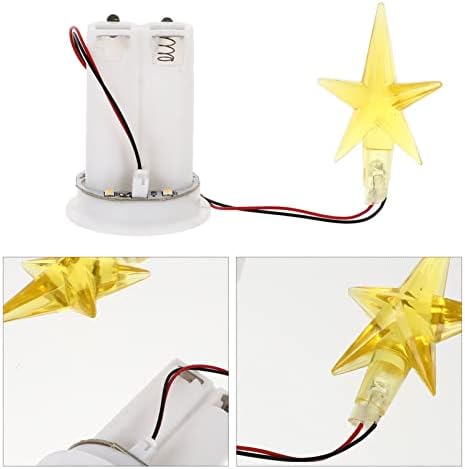 BESTOYARD CRĂCIUN TREETOP STAR LED LED de Crăciun topper pentru arborele de Crăciun pentru decorarea ornamentului decorațiuni