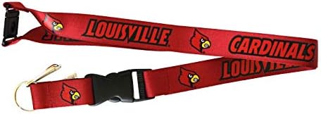 Louisville Cardinals Clip Lanyard Keychain ID Bilet - Maroon