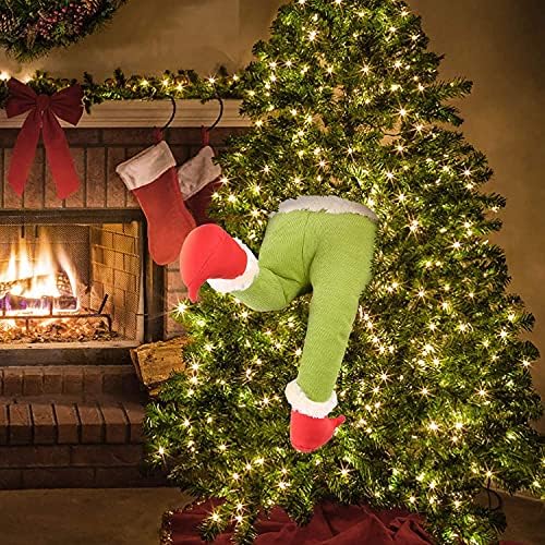 Crăciun elf decorațiuni pentru ornamente de brad de Crăciun brațe elf și cap de elf pentru decorațiuni de brad de Crăciun Elf