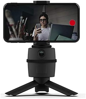 Stand de boxwave și montare compatibile cu Blu G50 Plus - Stand PivotTrack Selfie, Facial Tracking Pivot Stand pentru Blu G50 Plus - Jet Black