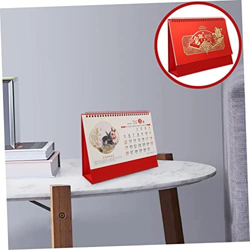 TOFFICU 3PCS 2023 2023 Anul Calendarului de iepure Desk cadou pentru birou Calandar Cadou chinezesc Calendar Chinezesc tradițional