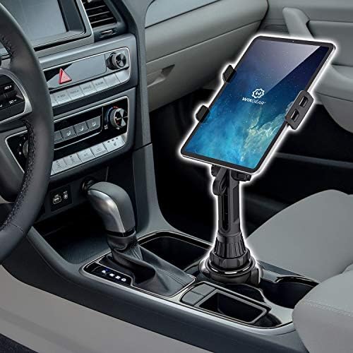 Wixgear Cup Tablete Suport pentru mașină, tabletă de suport pentru cupa auto și montare telefonică Reglabilă pentru automobile