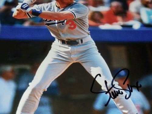 Steve Sax Autographed 8x10 Color Photo - LA Dodgers! - Fotografii MLB autografate