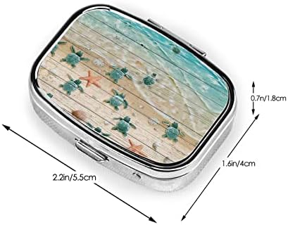 Cutie de depozitare a pastilelor portabile EWMAR Cutie de pastile din oțel inoxidabil Recipient pentru buzunar/poșetă și călătorie