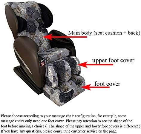 FBKPHSS Capacul scaunului de masaj fără alunecare, huse pentru Recliner Primet Stretch Fabric