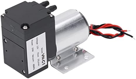 Emoshayoga Micro pompă de vid, 10W fără poluare compresor de aer Micro diafragmă Pompă ABS din oțel inoxidabil-80kpa pentru