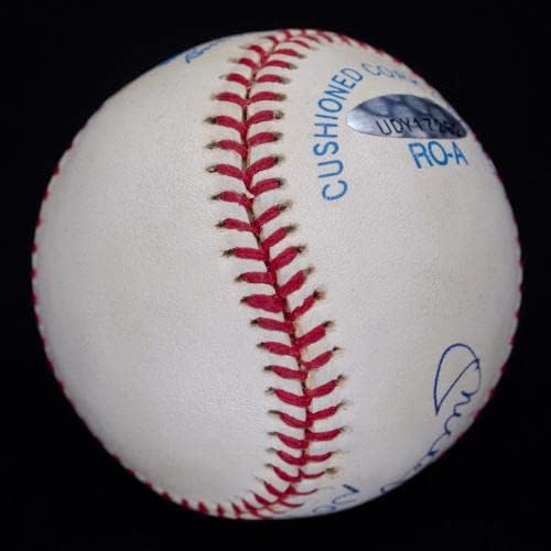 UDA Mickey Mantle No.7 OAL Baseball Baseball Upper Deck COA - Baseballs autografate