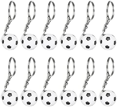 PSSOPP 12pcs mini -fotbal -chei de fotbal chei de fotbal alb Sport STRADE STREET BALL SOCCER BLAL CHENTILE PENTRU FAVORI PENTRU