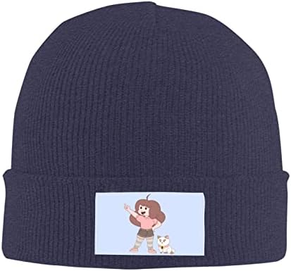 ZAGUHAR Bee și Puppycat bărbați acrilice manseta Beanie pălărie Vrac Tricot iarna pălărie Unisex cald schi Pălării craniu Cap
