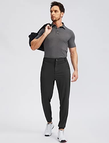 Pantaloni de joggers de golf pentru bărbați cu 5 buzunare se potrivesc se întind extensie, care rulează rochie de călătorie pantaloni de lucru pentru bărbați
