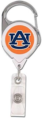 Wincraft NCAA Auburn Tigers Retractable Premium Insigna, culoarea echipei, o dimensiune