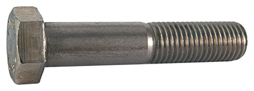 M20-2.5 x 75mm șuruburi cu capac hexagonal, oțel inoxidabil A4, finisaj simplu - metrică cu fir grosier, parțial filetat, lungime: