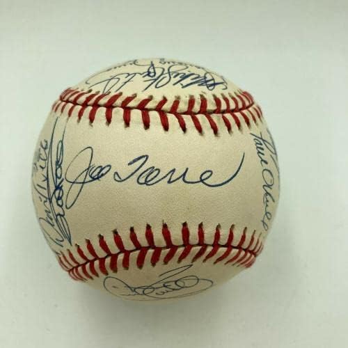 1997 Echipa Yankees din New York a semnat baseball Derek Jeter Mariano Rivera JSA COA - Baseballs autografate