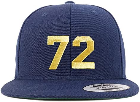 Trendy Apparel Shop Numărul 72 Fir De Aur Plat Bill Snapback Baseball Cap