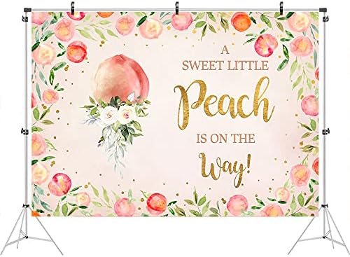 Ticuenicoa o piersică dulce este pe drum fundal pentru Baby Shower Pink Peach fotografie fundal pentru Babyshower este o fată