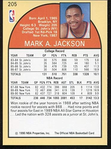 Mark Jackson 1990-91 Hoops NBA - [BASE] 205