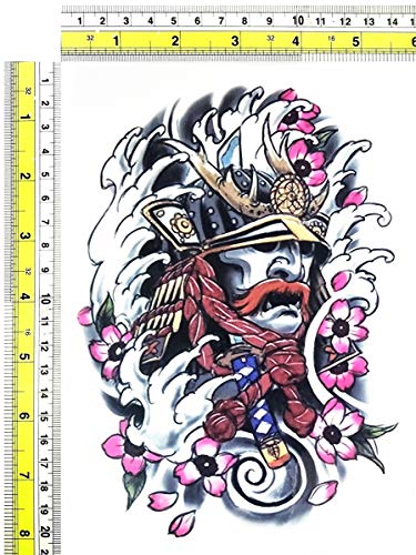 Parita tatuaje mari războinic dragon rege samurai de desene animate tatuaj de corp fals artă pentru copii și adulți accesorii