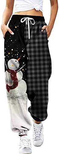 2022 pantaloni de pulover pentru femei la modă talie elastică casual plus dimensiuni pantaloni cu picioare largi de zăpadă,
