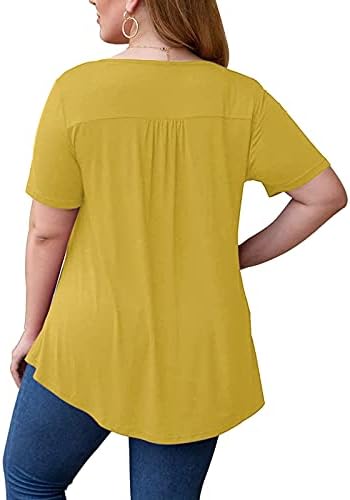 Tricouri grafice pentru femei, cămăși cu mânecă scurtă din dantelă la modă Outfite de modă casual bluze de tunică drăguță