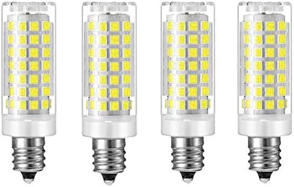 Edearkar 9w E17 Becuri LED - 88 LED-uri 2835 SMD E17 ceramica Bi-Pin de bază 100W echivalent cu Halogen 6000K Lumina zilei