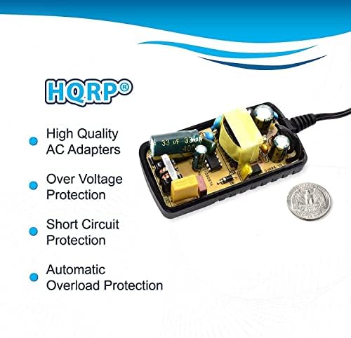 Adaptor AC HQRP/sursă de alimentare compatibilă cu Roland RC-50, RD-300GX, RD-300SX, RS-5, RS-50, RS-70, RS-9, Sonic Cell [UL
