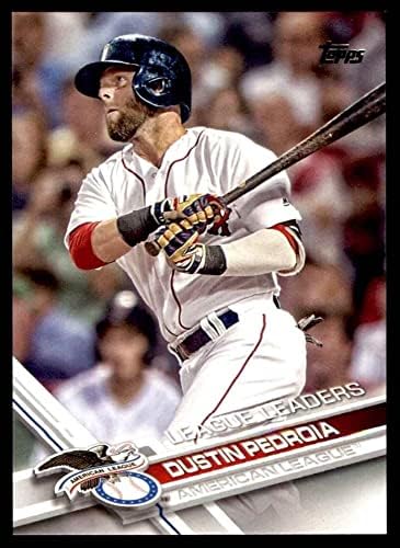 2017 Topps 321 Liderii de luptă al lui Dustin Pedroia Boston Red Sox NM/MT Red Sox