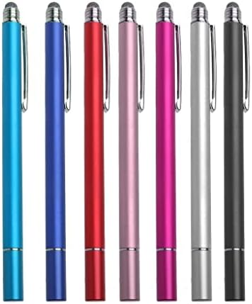Boxwave Stylus Pen compatibil cu Lenovo Yoga 9i - DualTip Capaciity Stylus, Fibre Tip DISC TIP CAPACITIV STYLUS PEN - Silver