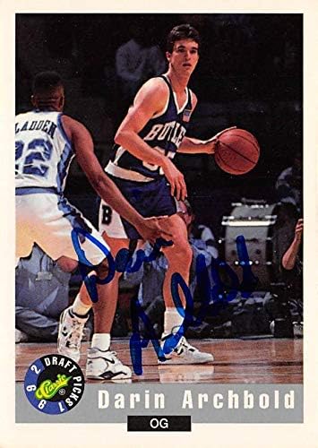 Darin Archbold Autographed Basketball Card 1992 Classic Draft Rookie 14 - baschet autografat la colegiu