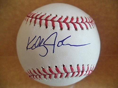 Kelly Johnson Mets/Yankees/Braves semnat autografat M.L. Baseball w/coa - baseball -uri autografate