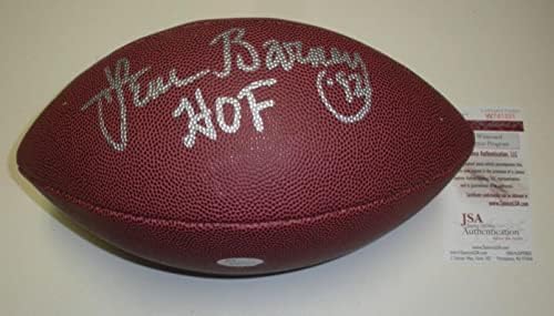 Lem Barney Detroit Lions Hof 1992 Ultimul 1 JSA/COA semnat fotbal - fotbal autografat