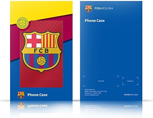 Cap de caz modele oficial licențiat FC Barcelona Glitch Crest Modele din piele Carte portofel caz acoperi compatibil cu Samsung