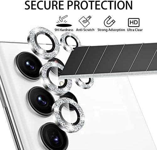 Protector de lentile pentru camere IKOPINK pentru Samsung Galaxy S22 Ultra, 9H Protector de ecran al capacului camerei temperate