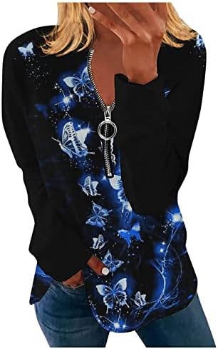 Nokmopo cu mânecă lungă care iese topuri pentru femei moda casual cu guler înclinat cu glugă cu mânecă lungă tricou de tricou