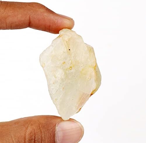 Gemhub 323,7 ct Crystal Natural White Moontone Crystal, Natural dur brute brute Moneetei pietre prețioase