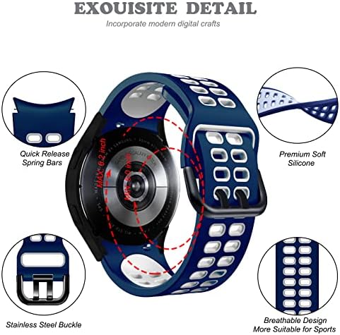 Koelin Sport Band Compatibil cu Samsung Galaxy Watch 4 44mm/40mm/Galaxy Watch 4 Classic 46mm/42mm // Galaxy Watch 3 41mm, Soft