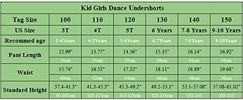 Pantaloni scurți de dans pentru fete JWWN 3 pachete pentru copii scurte pentru copii scurți de siguranță activă pentru sub